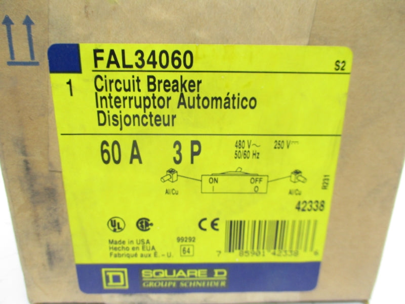 SQUARE D FAL34060 SER. S2 480V 60A NSFS