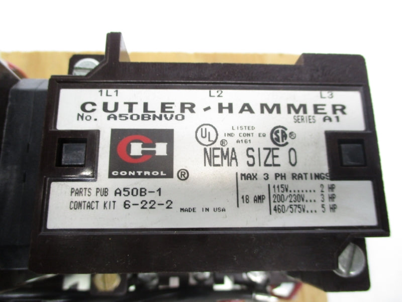 CUTLER HAMMER A50BNVOA SER. A1 460/575V 18A NSMP