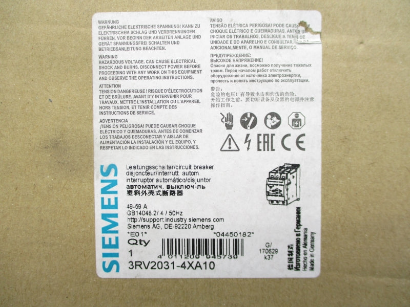 SIEMENS 3RV2031-4XA10 690V 49-59A NSMP