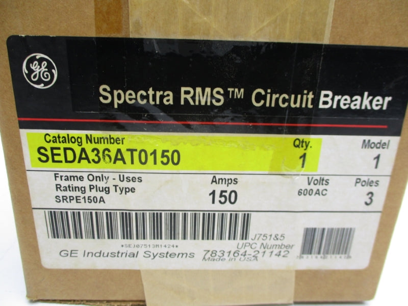 GENERAL ELECTRIC SEDA36AT0150 600VAC 150A NSMP
