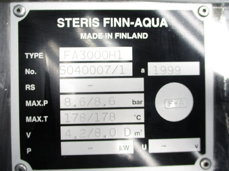 STERIS FA3000H1 S040007/1 NSNP
