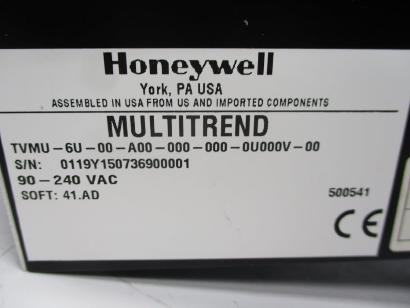 HONEYWELL TVMU-6U-00-A00-000-000-0U000V-00 90-240VAC NSNP