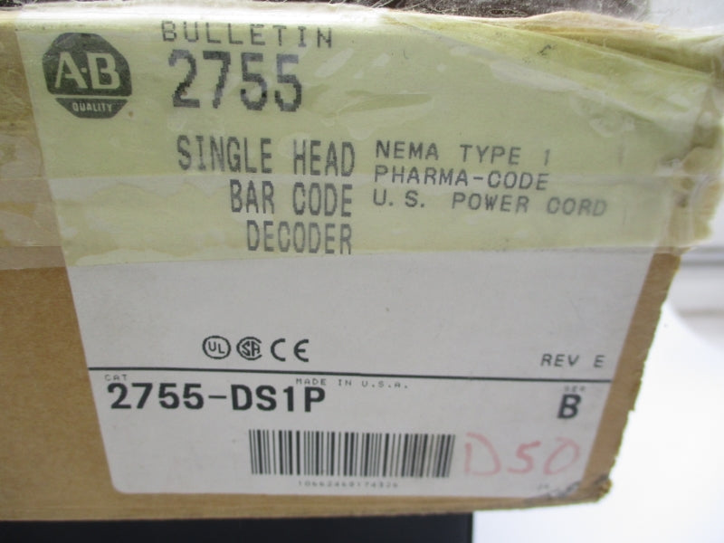 ALLEN BRADLEY 2755-DS1P SER. B 100-240VAC NSMP