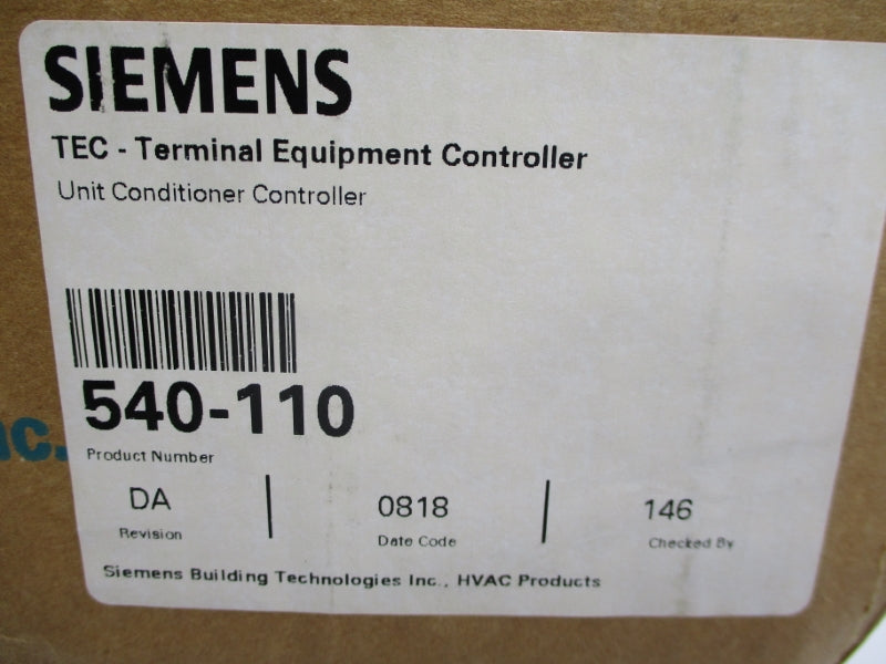 SIEMENS 540-110 24VAC NSMP