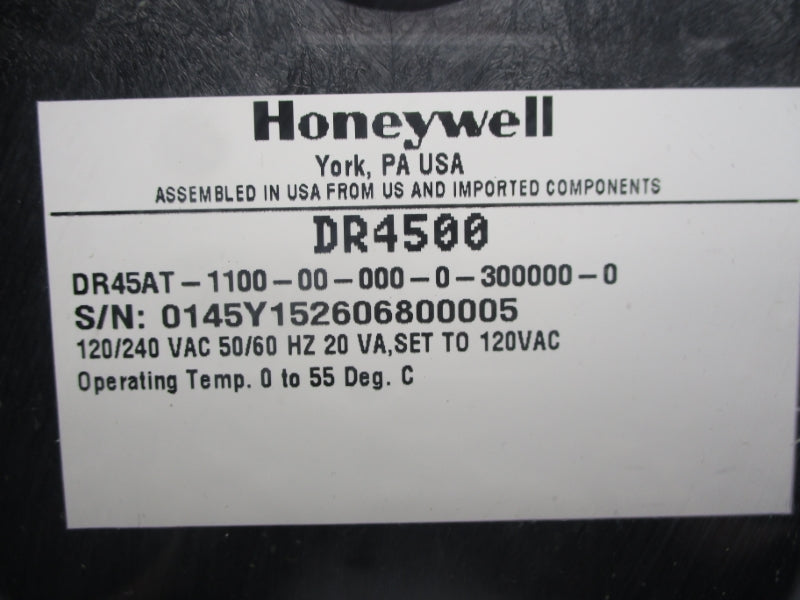 HONEYWELL DR45AT-1100-00-000-0-300000-0 120/240VAC UNMP