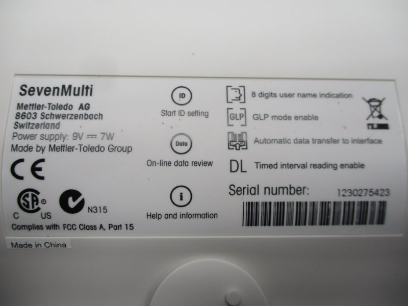 METTLER TOLEDO S40K 9V NSMP