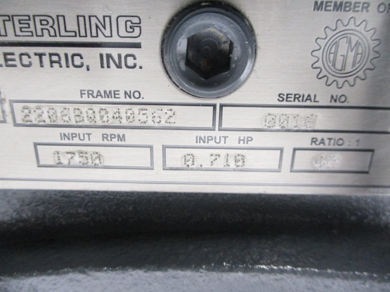STERLING ELECTRIC 2206BQ040562 NSMP