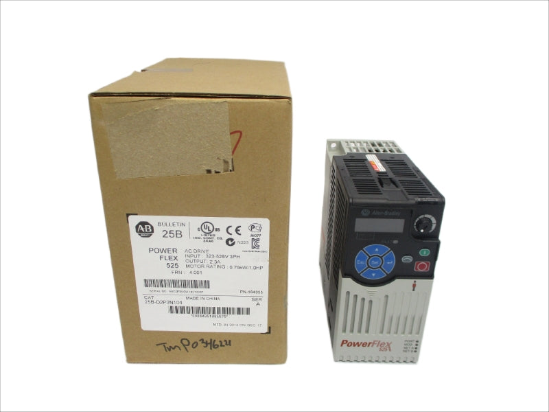 ALLEN BRADLEY 25B-D2P3N104 SER. A F/W 4.001 323-528V 2.3A NSMP