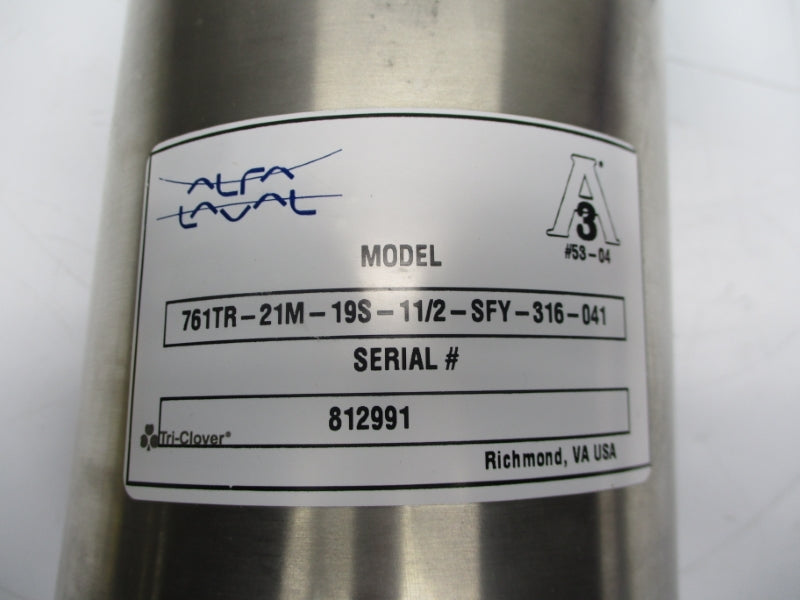ALFA LAVAL 761TR-21M-19S-11/2-SFY-316-041 NSNP