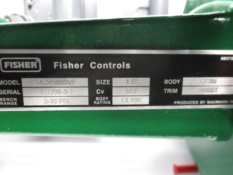 FISHER 54.24588SVF 3-10PSI 1 1/2" NSNP