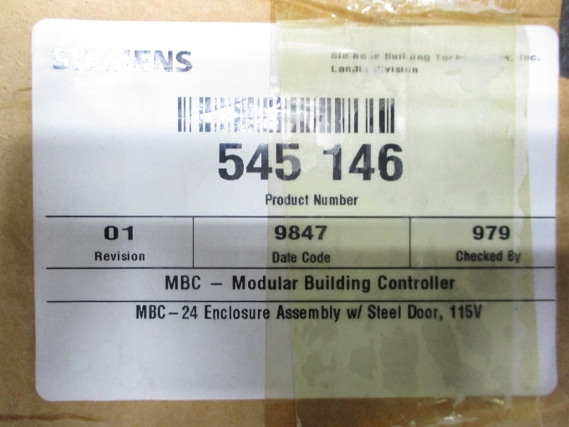 SIEMENS 545-146B 115V (NO KEY) NSMP