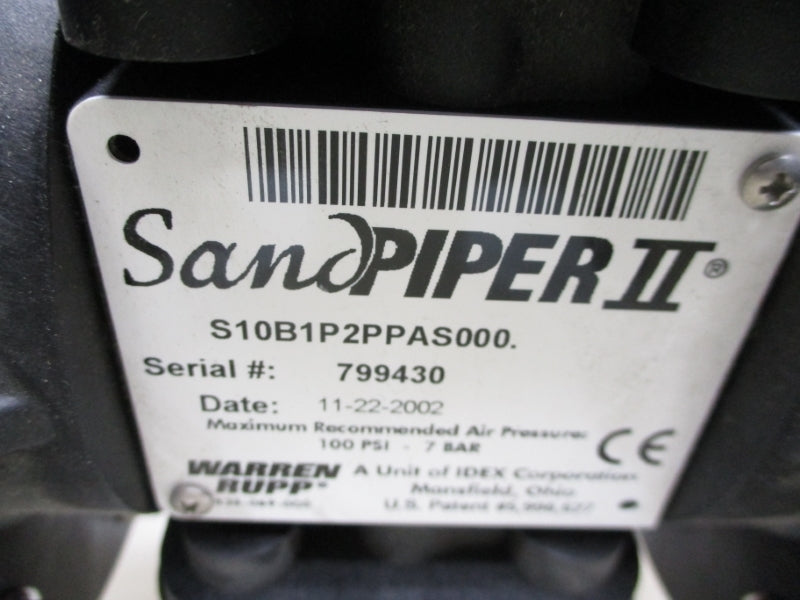 WARREN RUPP S10B1P2PPAS000 100PSI NSNP