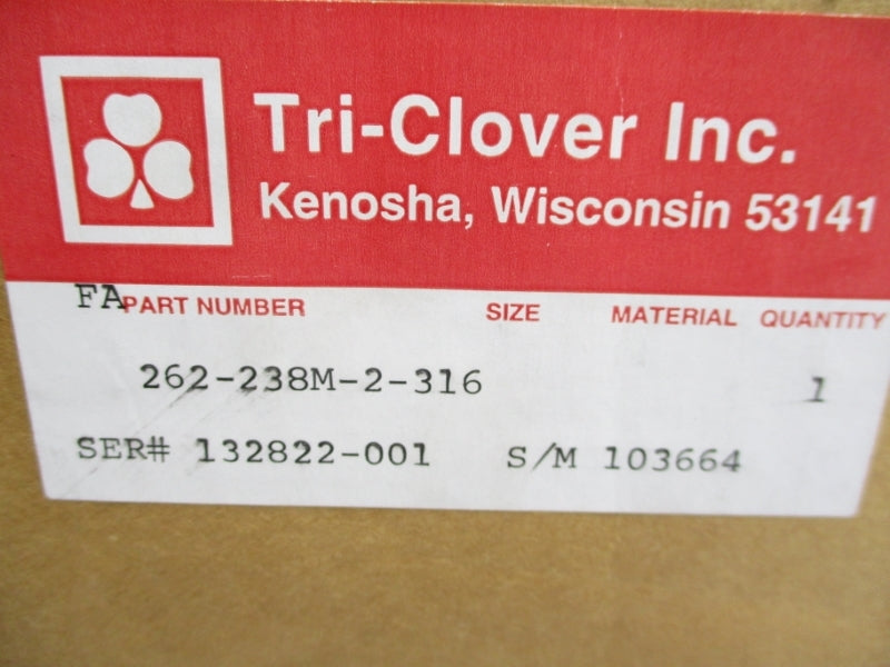 TRI CLOVER 262-238M-2-316 NSMP