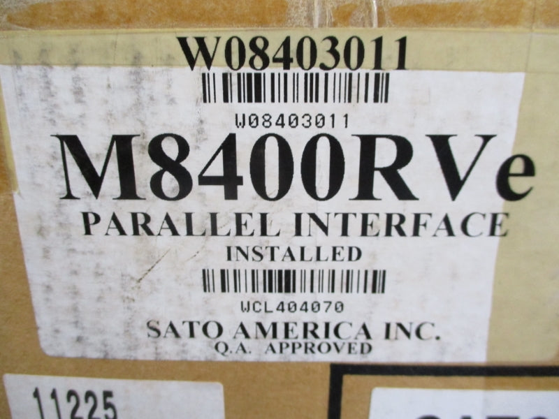 SATO M-8400RVE W08403001 120/240V 3/1.5A NSMP