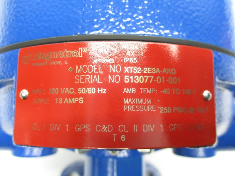 MAGNETROL XT52-2E3A-AKQ 120VAC 13A 1 1/4" NSMP