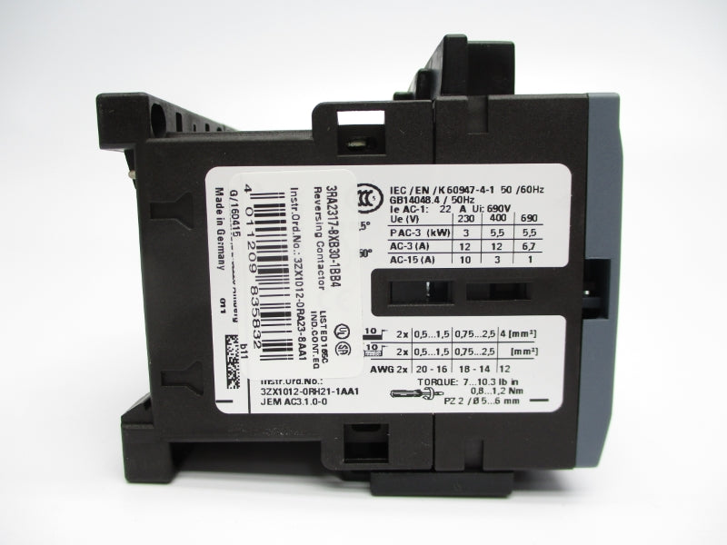 SIEMENS 3RA2317-8XB30-1BB4 24VDC 22A NSMP