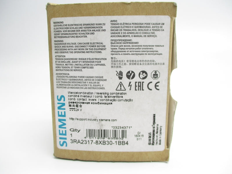 SIEMENS 3RA2317-8XB30-1BB4 24VDC 22A NSMP