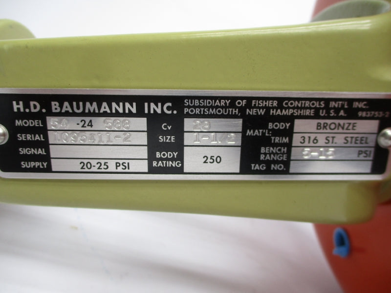 BAUNMANN 54-24588 5-15PSI 1 1/2" NSNP