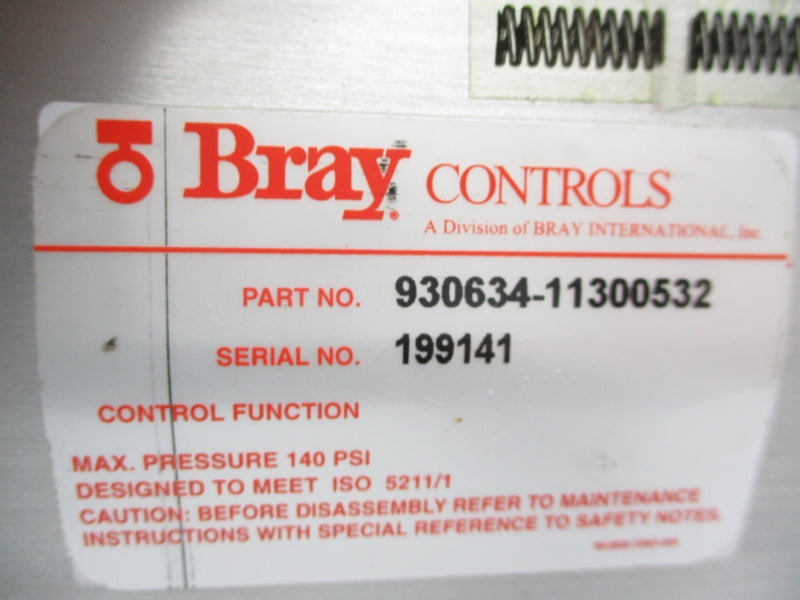 BRAY CONTROLS 930634-11300532 150PSI 1 1/2" NSNP