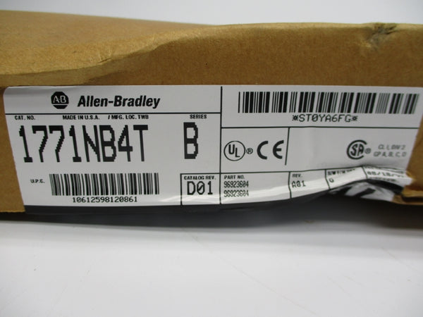 ALLEN BRADLEY 1771-NB4T SER. B F/W G DATE: 1997 NSFS