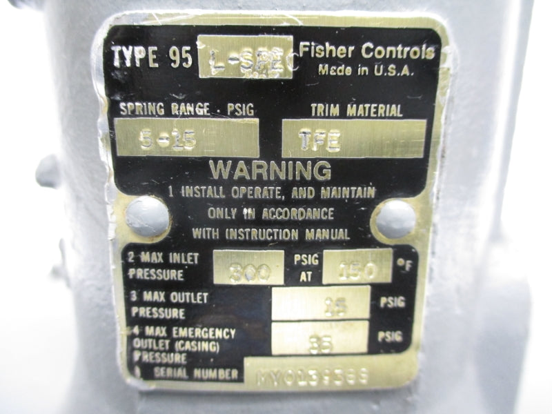FISHER 95L-SPEC 300PSI UNMP
