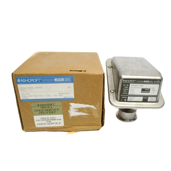 ASHCROFT GPAN4HS25X3ACG 125/250VAC 10A 30PSI 7/8" NSMP
