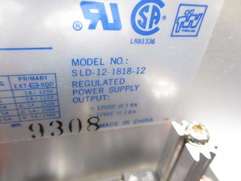 SOLA SLD-12-1818-12 100-240VAC 1.8A NSMP