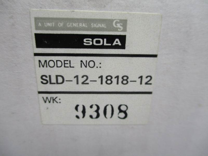 SOLA SLD-12-1818-12 100-240VAC 1.8A NSMP