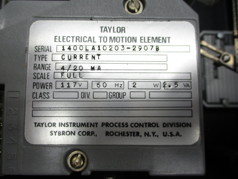 TAYLOR FIC-2124-7360-01-85104-01 117V 20PSI 1/2" NSNP