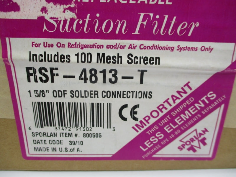 SPORLAN RSF-4813-T 1 5/8" NSFS