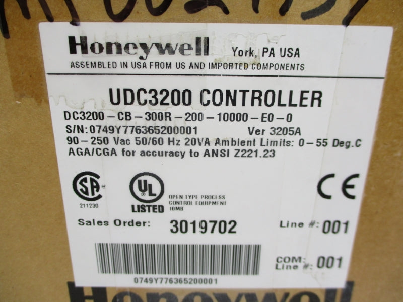 HONEYWELL DC3200-CB-300R-200-10000-E0-0 90-250VAC NSMP