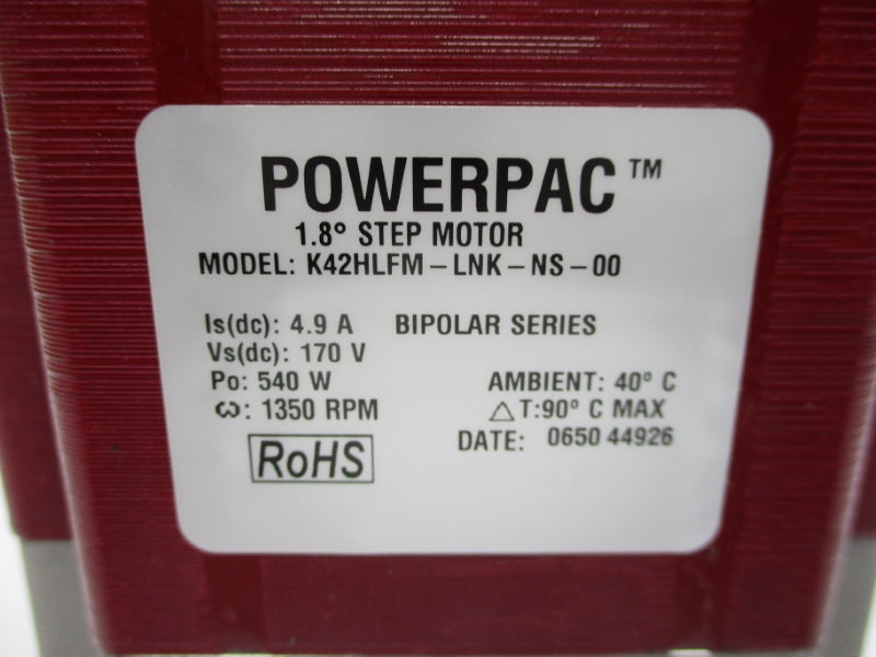 PACIFIC SCIENTIFIC K42HLFM-LNK-NS-00 170V 4.9A NSMP