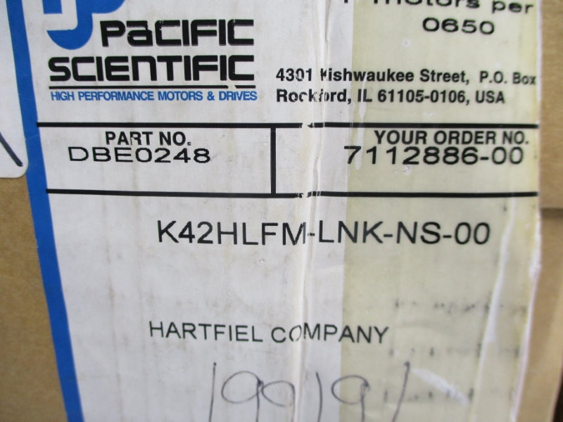 PACIFIC SCIENTIFIC K42HLFM-LNK-NS-00 170V 4.9A NSMP