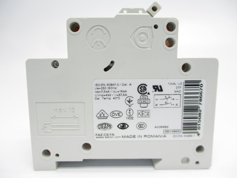 EATON FAZ-C5/1N 277VAC 5A NSMP