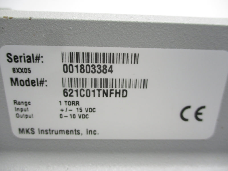 MKS INSTRUMENTS 621C01TNFHD 15VDC UNMP