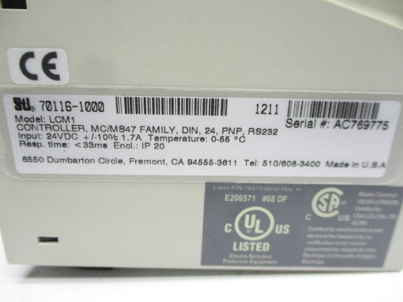 STI MC47LRS-12-300-LCM1-30XC-30RC 82443-0040 24VDC 1.7A NSMP