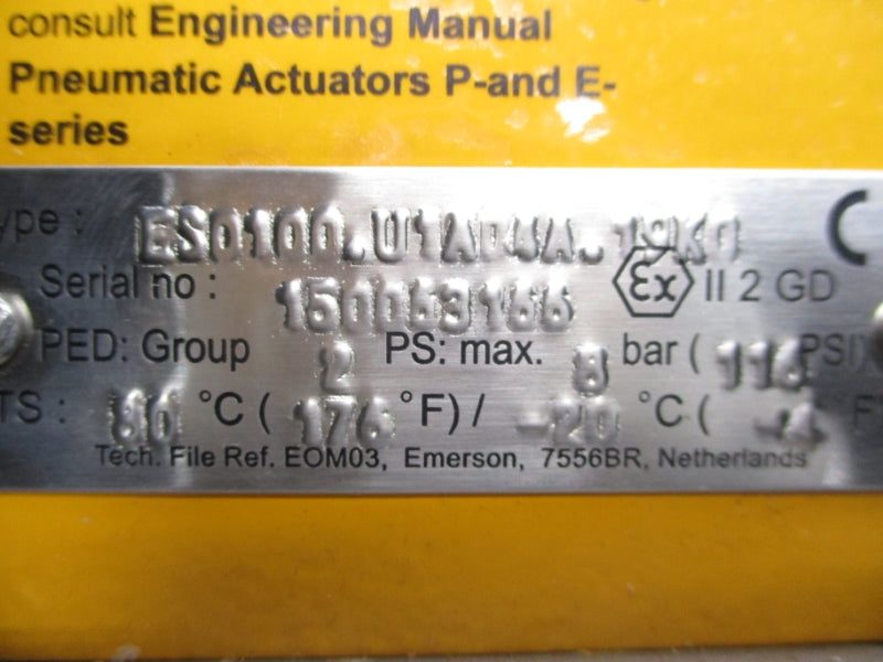 EL-O-MATIC ES0100.U1A04A.19K0 116PSI NSNP