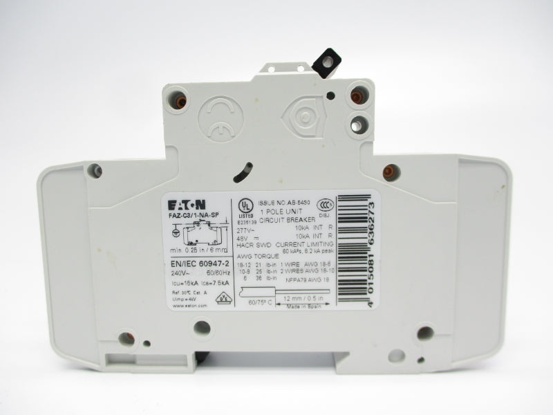 EATON FAZ-C3/1-NA-SP 277VAC 3A NSMP