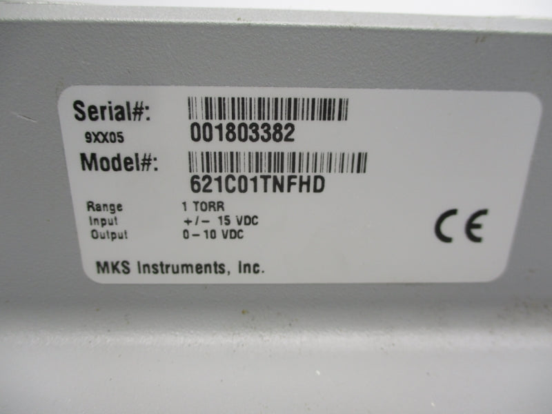 MKS INSTRUMENTS 621C01TNHFD 15VDC UNMP