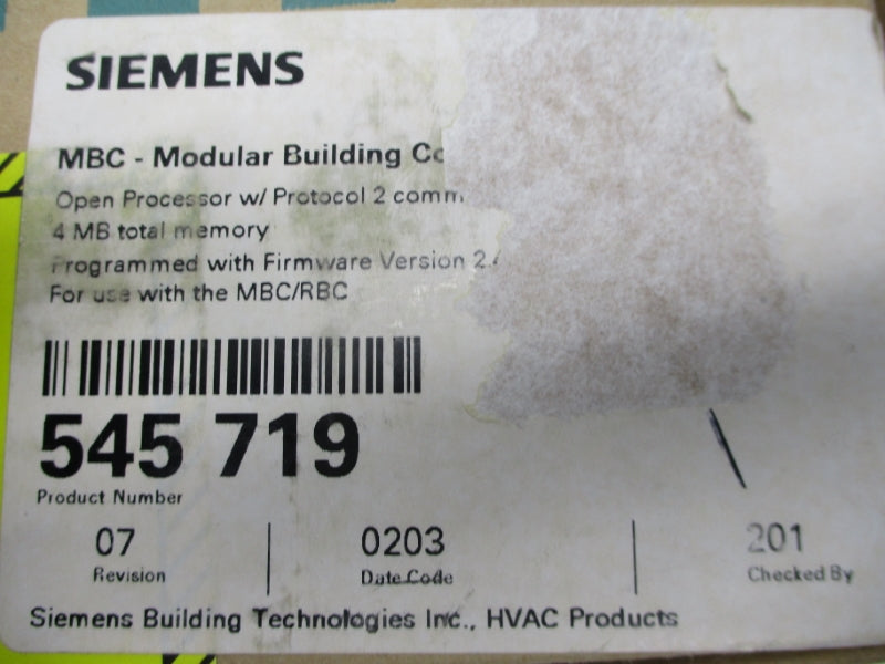 SIEMENS 545-719 NSMP