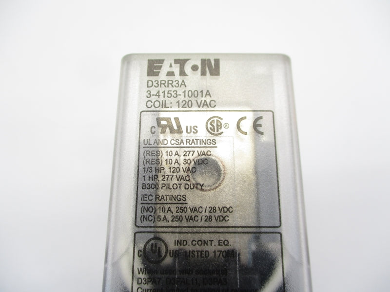 EATON D3RR3A 120VAC 10A NSMP