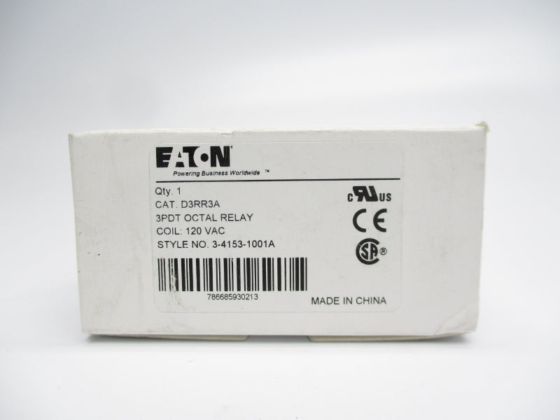 EATON D3RR3A 120VAC 10A NSMP