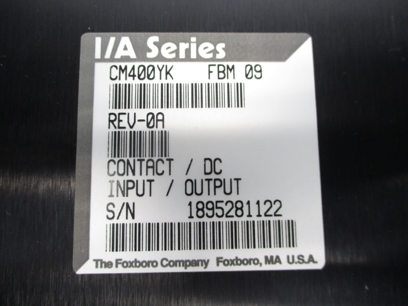FOXBORO CM400YK FBM09 REV. 0E NSMP