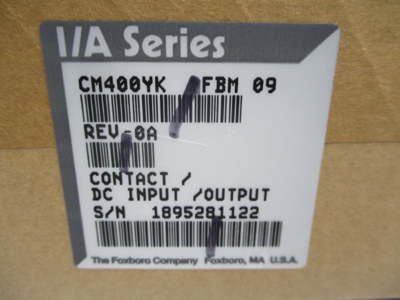 FOXBORO CM400YK FBM09 REV. 0E NSMP