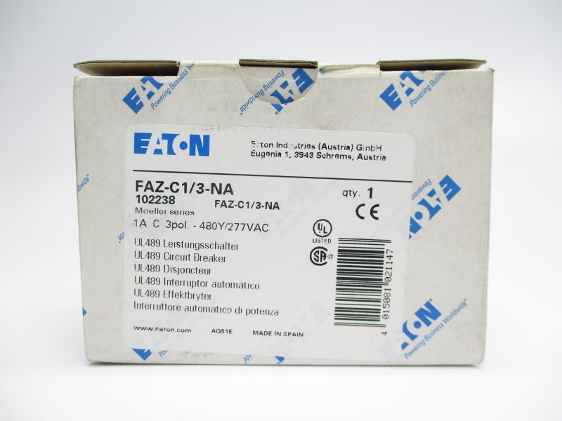 EATON FAZ-C1/3-NA 277VAC 1A  NSMP