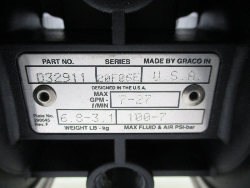 GRACO D32911 SER. F06E 100PSI 1/2" NSMP