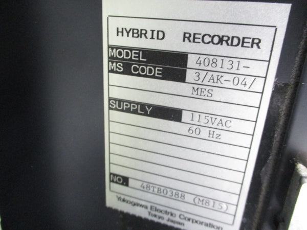 YOKOGAWA 408131-3/AK-04/MES 115VAC UNMP