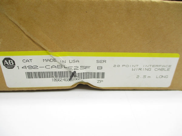 ALLEN BRADLEY 1492-CABLE25F SER. B 2.5M (BR/YL) NSMP