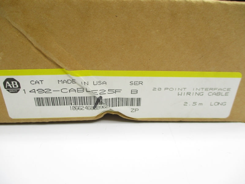 ALLEN BRADLEY 1492-CABLE25F SER. B 2.5M (BR/YL) NSMP