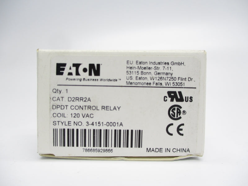 EATON D2RR2A 120VAC 12A NSMP